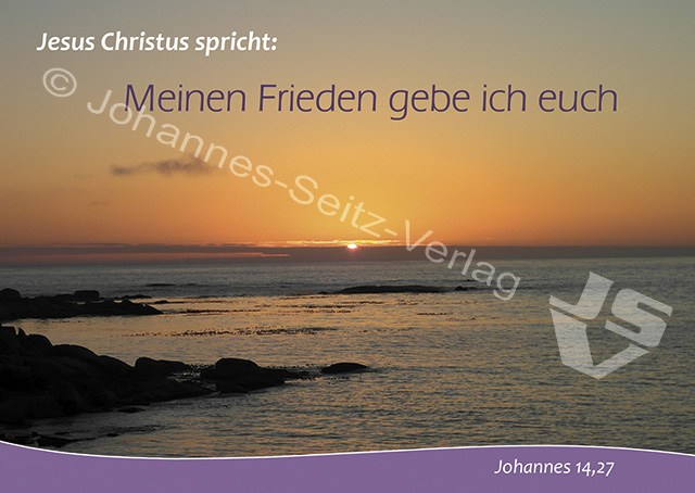 Postkarte Johannes 14,27